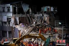 中新网记者直击“海林建筑物坍塌”救援现场